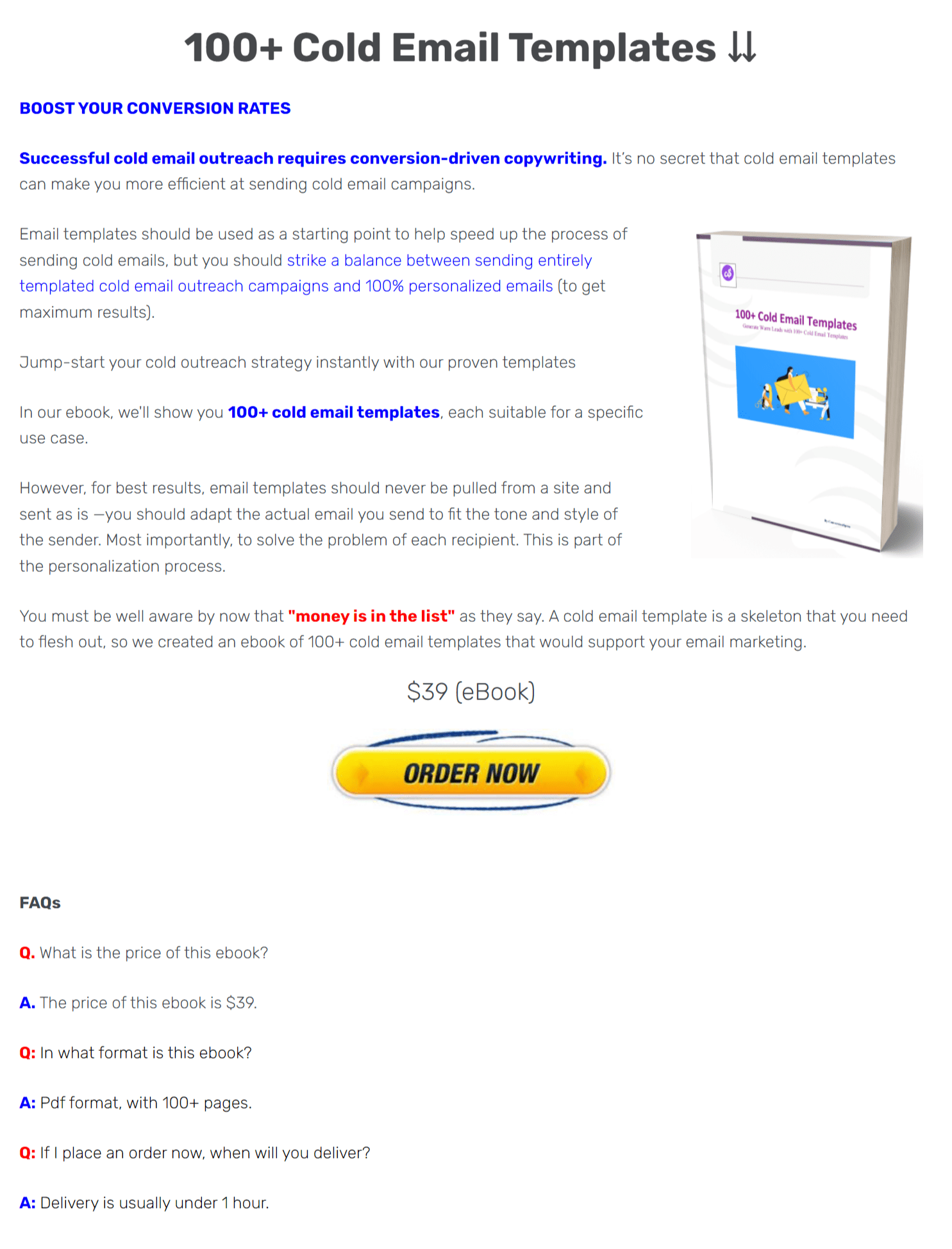 You are currently viewing 100+ Cold Email Templates Download