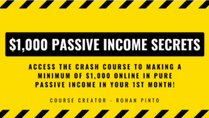 Read more about the article [GET] $1,000 Passive Income Crash Course Download