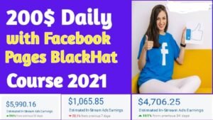 Read more about the article [SUPER HOT SHARE] $200/Day With Facebook Pages Black Hat Course 2021 – Video Course Step By Step Download