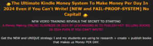 Read more about the article [2024 VIDEO TRAINING] Make Money With Kindle Books In 2024 [NEW METHOD] Download