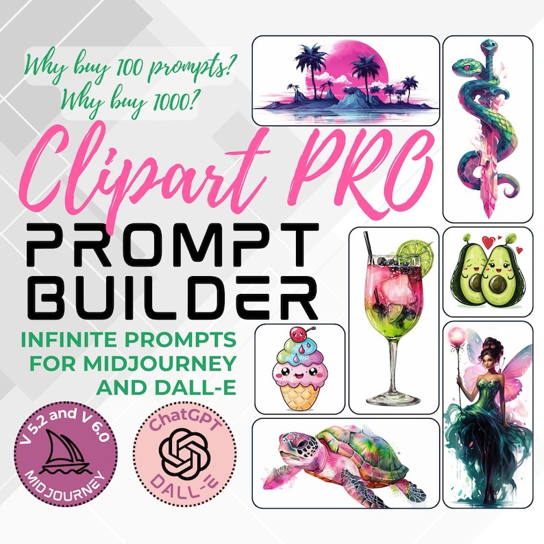 You are currently viewing AIcreativeTools – Clipart Prompt Builder PRO Version for Midjourney Download