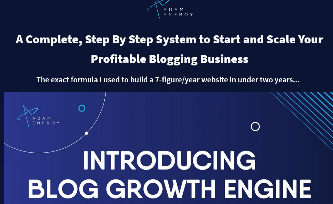 You are currently viewing Adam Enfroy – Blog Growth Engine 2023 Update 3 Download