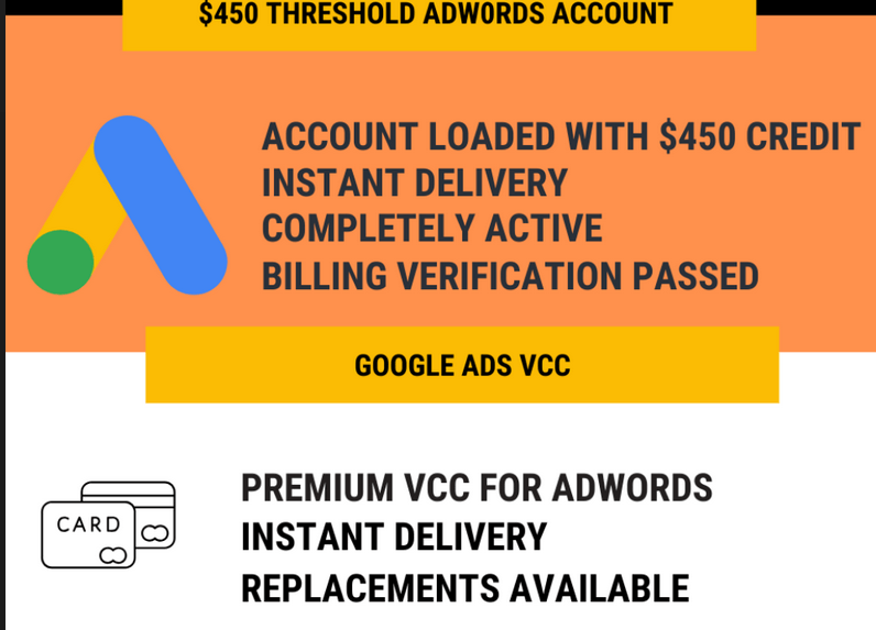 You are currently viewing [GET] Adwords Fully Verified $450 Credits Account and VCC | All in One Package Download