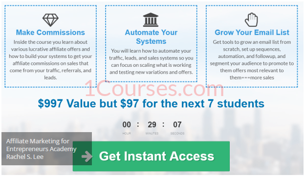 You are currently viewing Affiliate Marketing for Entrepreneurs Academy Rachel S. Lee