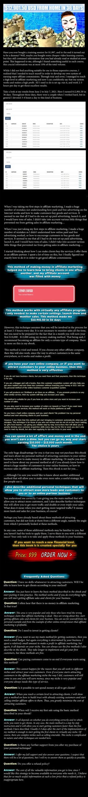 You are currently viewing Affiliate Secrets Exposed – How I Earned an Extra $12,901.50 From Home in 36 Days and How You Can Repeat My Success Free Download
