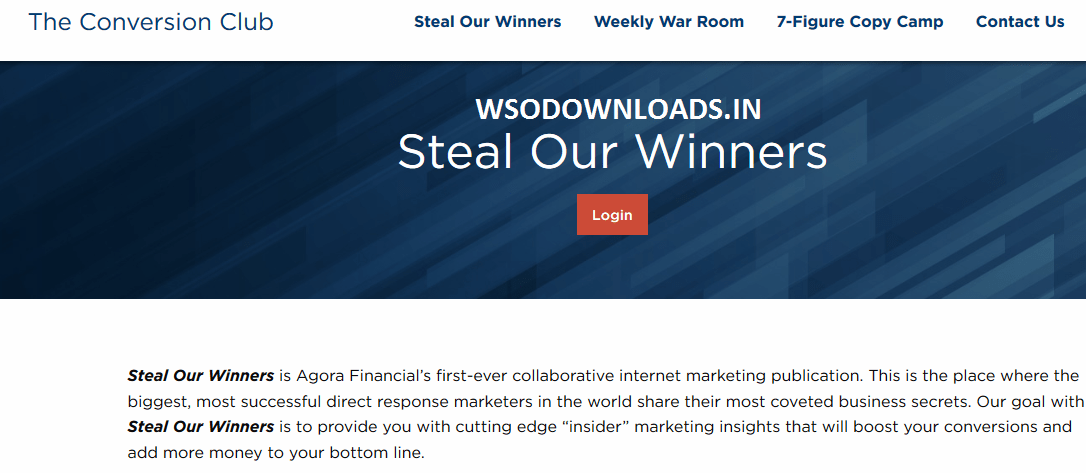 You are currently viewing [SUPER HOT SHARE] Agora Financial – Steal Our Winners Download