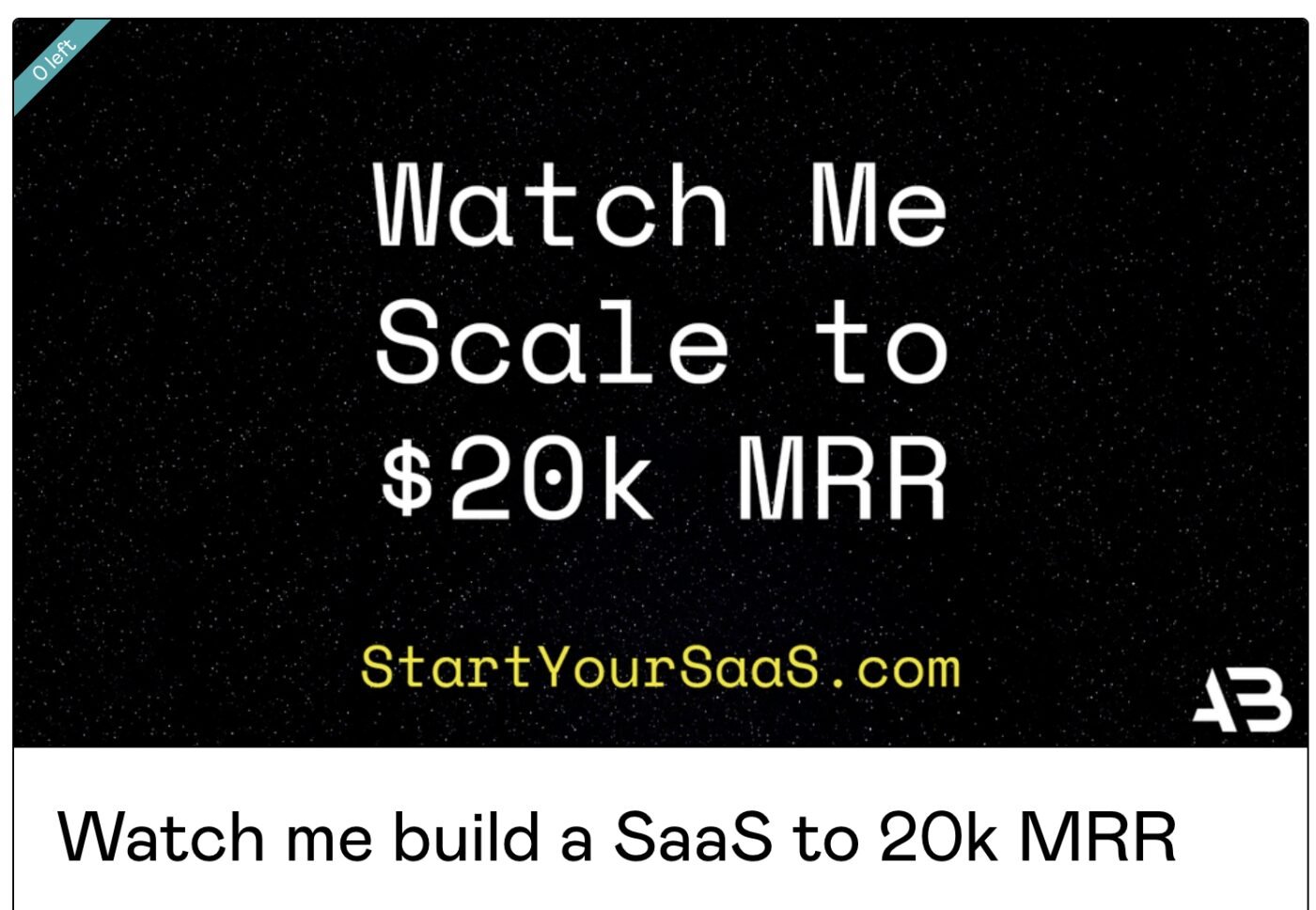 You are currently viewing Alex Berman – Watch me build a SaaS to 20k MRR Download