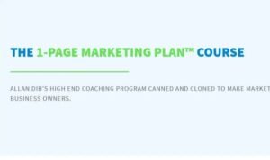 Read more about the article Allan Dib – The 1-Page Marketing Plan Course Download