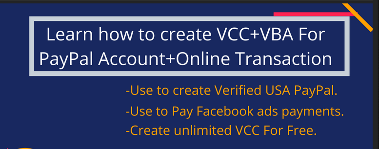 You are currently viewing [GET] [BRAND NEW PREMIUM METHOD] – Create Unlimited VISA VCC+ VBA For Free Download