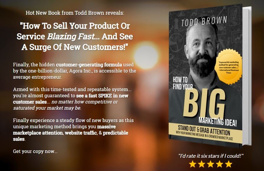 You are currently viewing [GET] Big Marketing Idea Book by Todd Brown Download