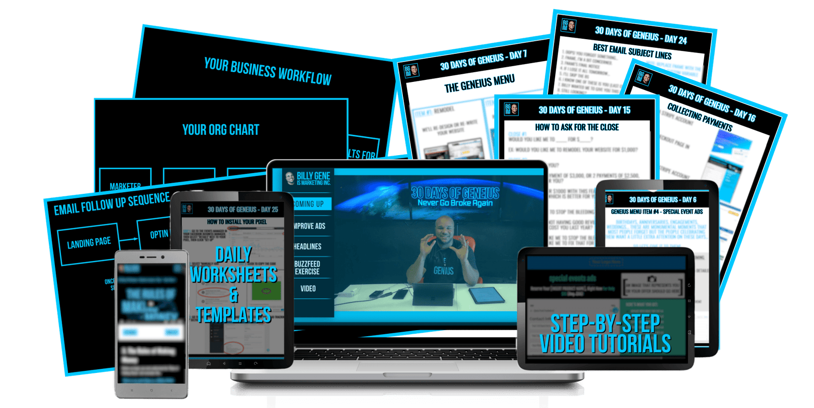 You are currently viewing Billy Gene – 30 Days of Geneius – Never Go Broke Again Download