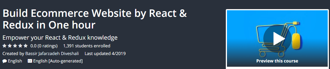 You are currently viewing [GET] Build Ecommerce Website by React & Redux in One Hour Download
