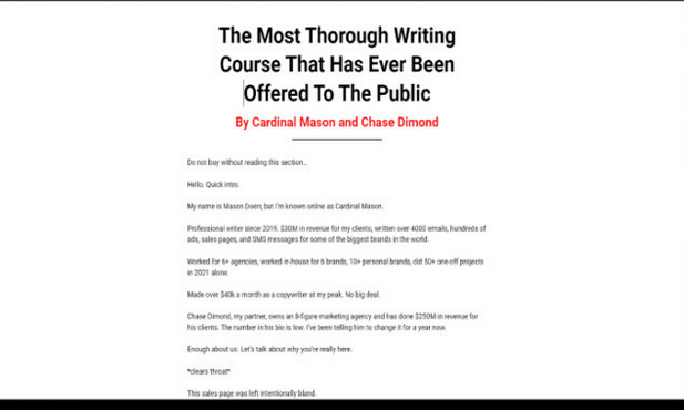 You are currently viewing Cardinal Mason and Chase Dimond – Copy MBA + The Freelancing Masterclass Download