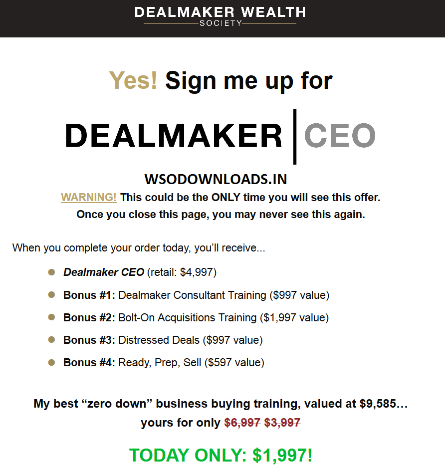 You are currently viewing [SUPER HOT SHARE] Carl Allen – Dealmaker Wealth Society Download