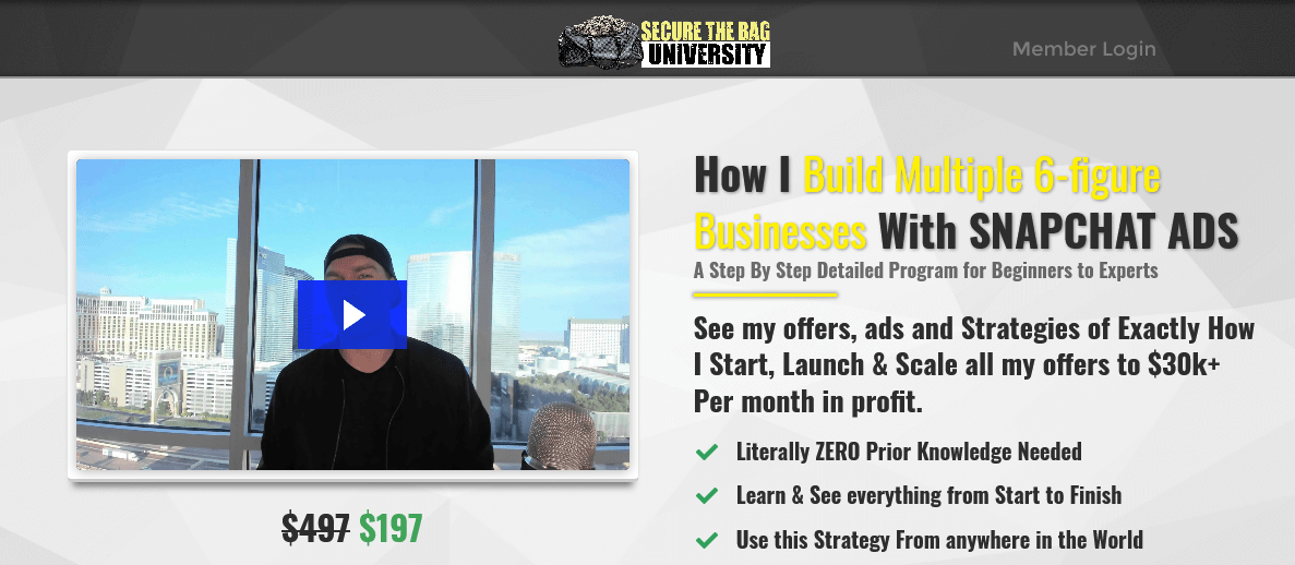 You are currently viewing [SUPER HOT SHARE] Carson Oates – Secure The Bag University 2.0 Download