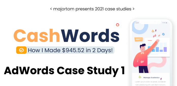 You are currently viewing CashWords – Case Study – How I Made $945.52 in 2 Days With Adwords Free Download