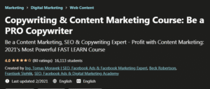 Read more about the article Copywriting & Content Marketing Course – Be a PRO Copywriter Free Download