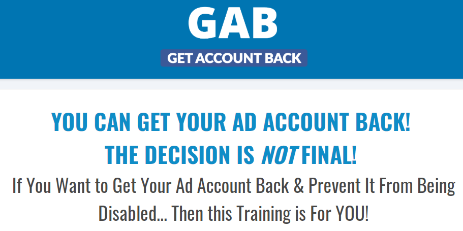 You are currently viewing [SUPER HOT SHARE] Dan Henry – Get Account Back Webinar GAB Download