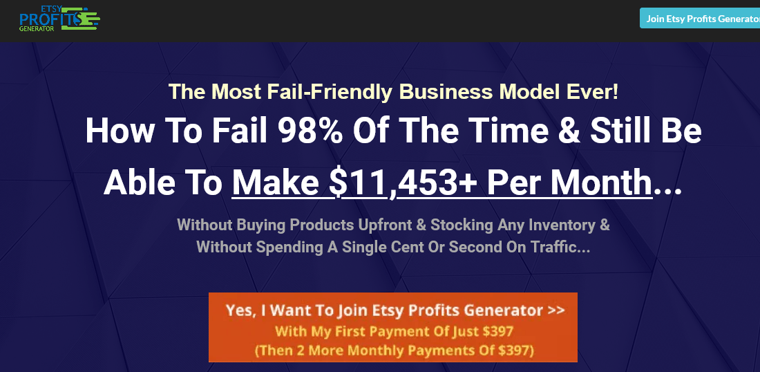 You are currently viewing Dave Kettner – ETSY Profits Generator – How To Make $11,453+ Per Month On ETSY [Full Completed] Download