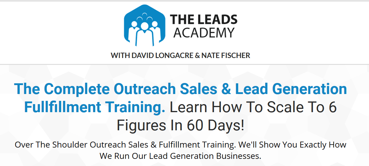 You are currently viewing [SUPER HOT SHARE] David Longacre & Nate Fischer – The Leads Academy Download