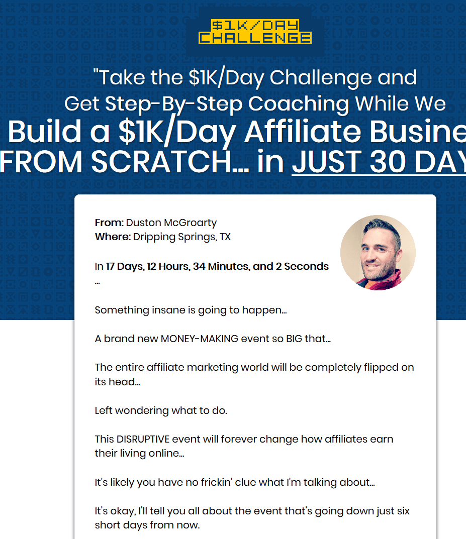 You are currently viewing [SUPER HOT SHARE] Duston MacGroarty – Build A $1K/Day Affiliate Business Download
