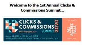 Read more about the article [SUPER HOT SHARE] Duston Mc Groarty – Clicks & Commissions Summit 2020 Download
