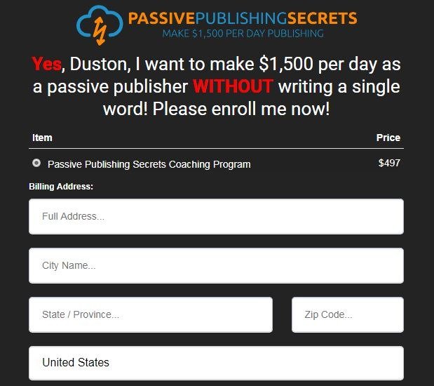 You are currently viewing [SUPER HOT SHARE] Duston McGroarty – Passive Publishing Secrets $1,500/Day Download
