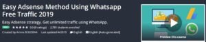 Read more about the article [GET] Easy Adsense Method Using Whatsapp Free Traffic 2019 Download