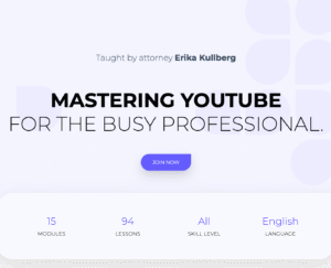 Read more about the article Erika Kullberg – Mastering YouTube for the Busy Professional Download