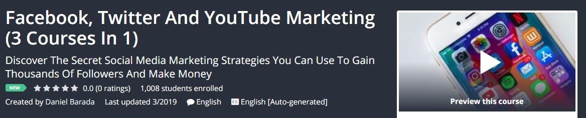 You are currently viewing [GET] Facebook, Twitter And YouTube Marketing (3 Courses In 1) Download