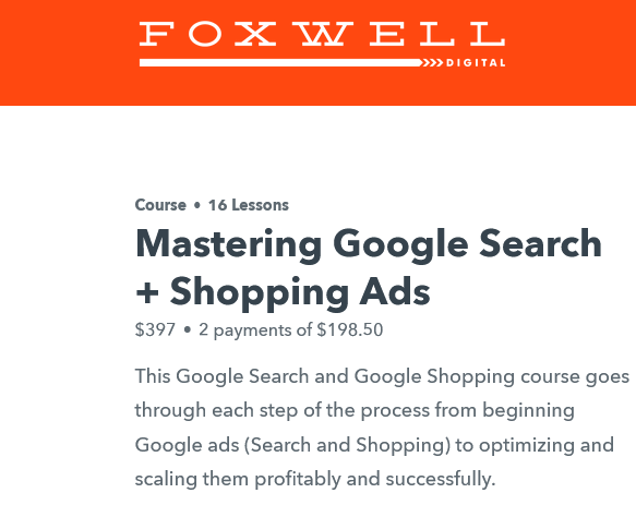 You are currently viewing Foxwell Digital LLC – Mastering Google Search + Shopping Ads Free Download