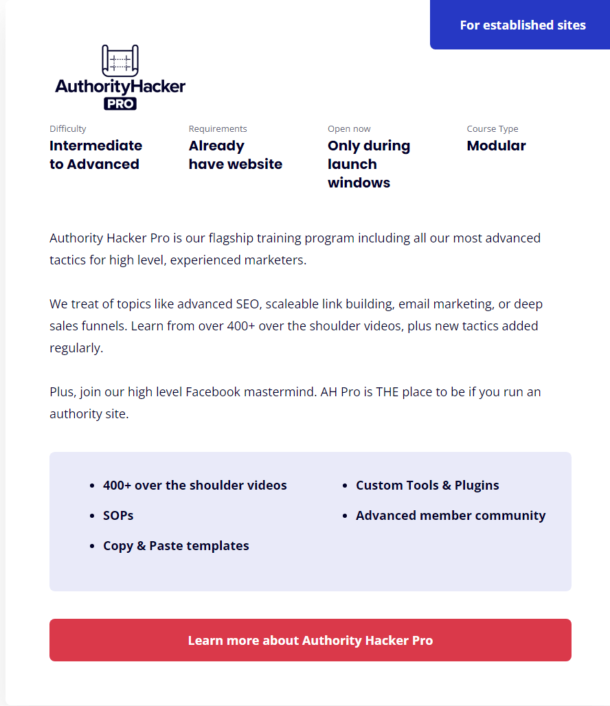 You are currently viewing Gael Breton & Mark Webster – Authority Hacker Pro Platinum 2023 (Includes ALL SOPS) + The Authority Site System 3.0 Download