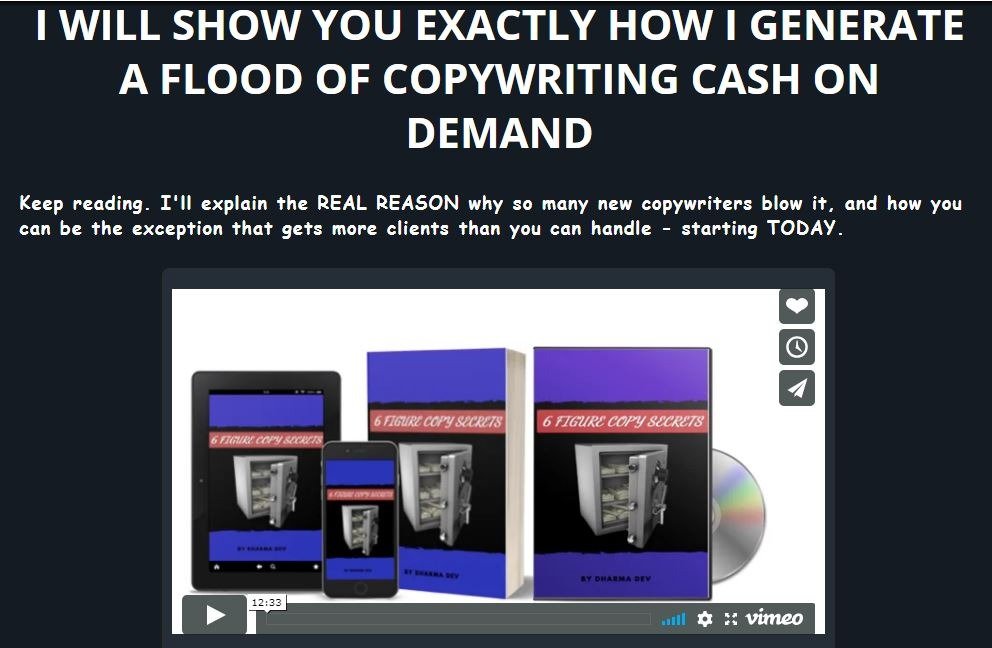 You are currently viewing [Get] 6 Figure Copy Secrets – Dharma Dev
