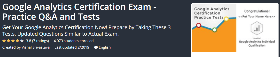 You are currently viewing [GET] Google Analytics Certification Exam – Practice Q&A and Tests Download