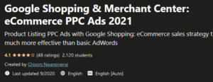 Read more about the article [GET] Google Shopping & Merchant Center- eCommerce PPC Ads 2021 Free Download