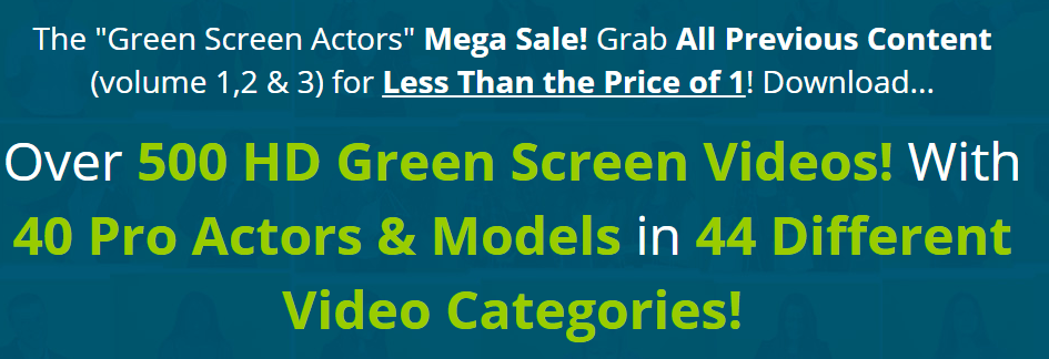 You are currently viewing Green Screen Actors Mega Sale Update – Blowout Sale! Over 500 HD Green Screen Videos! – Launching 10 May 2021 Free Download