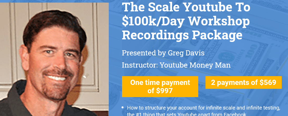 You are currently viewing Greg Davis – The Scale Youtube To $100k/Day Workshop Recordings $997 Free Download