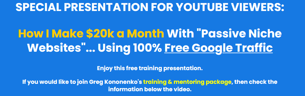 You are currently viewing [SUPER HOT SHARE] Greg Kononenko’s – Caffeinated Niche Profits ( How I Make $20k a Month With “Passive Niche Websites”..Using 100% Free Google Traffic) Download