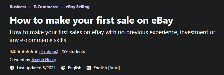 You are currently viewing How to make your first sale on eBay Free Download