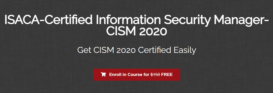 You are currently viewing ISACA-Certified Information Security Manager-CISM 2020 Free Download