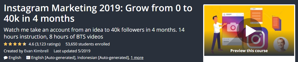 You are currently viewing [GET] Instagram Marketing 2019: Grow from 0 to 40k in 4 months Download