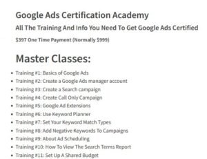 Read more about the article Jack Hopman – Google Ads Certification Academy Download