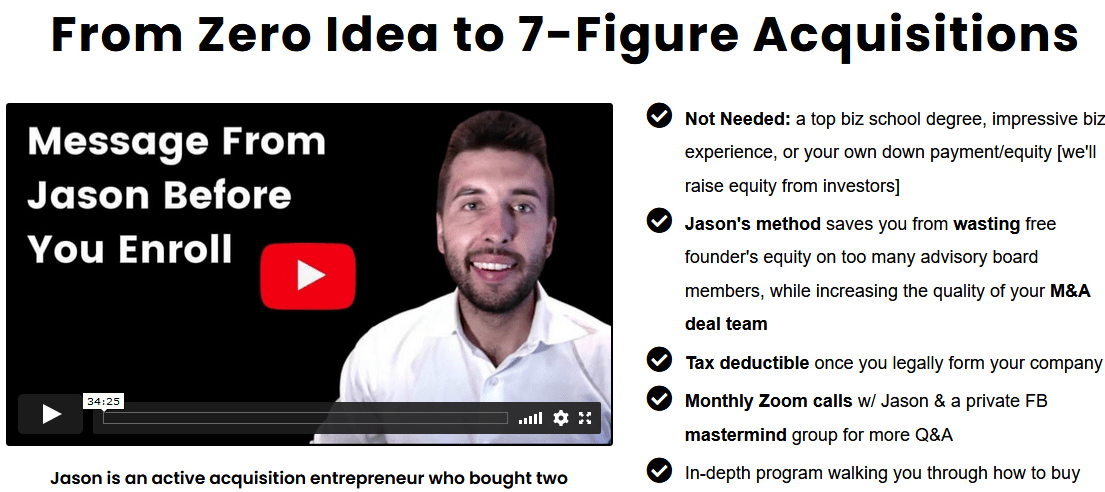 You are currently viewing Jason Paul Rogers – From Zero Idea To 7 Figure Acquisitions Download