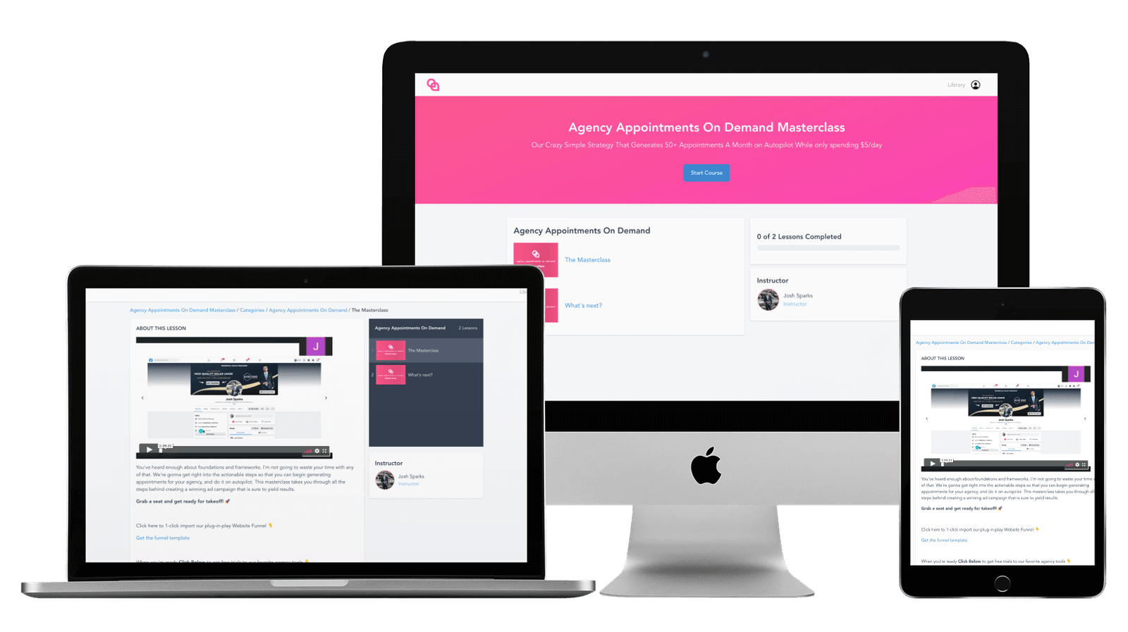 You are currently viewing [SUPER HOT SHARE] Josh Spark – Agency Appointments On Demand Masterclass Download
