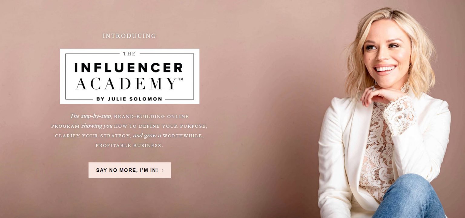 You are currently viewing [SUPER HOT SHARE] Julie Solomon – The Influencer Academy Download