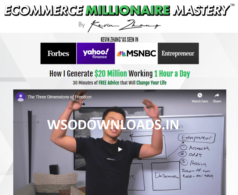 You are currently viewing [SUPER HOT SHARE] Kevin Zhang – Ecommerce Millionaire Mastery UP3 Download