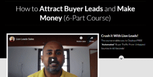 Read more about the article LION LEADS SALES – How to Attract Buyer Leads and Make Money – Launching 22 May 2021 Free Download