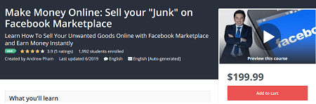 You are currently viewing [GET] Make Money Online: Sell your “Junk” on Facebook Marketplace Download