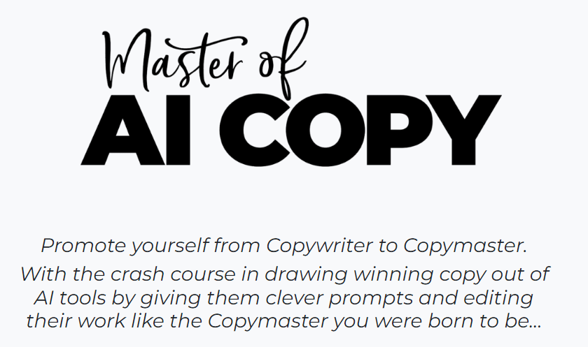 You are currently viewing Master of AI Copy – Copy School by Copyhackers Download