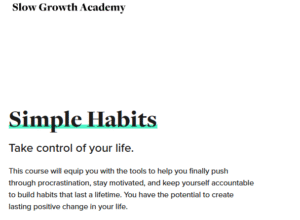 Read more about the article Matt D’avella – Slow Growth Academy – Simple Habits(2020) Download
